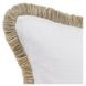 Radiant Oasis Cara Ivory and Natural Square Accent Pillow