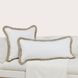 Radiant Oasis Cara Ivory and Natural Square Accent Pillow