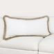 Radiant Oasis Cara Ivory and Natural Rectangular Accent Pillow