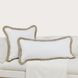 Radiant Oasis Cara Ivory and Natural Rectangular Accent Pillow
