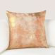 Radiant Oasis Onara Burnt Orange and Gold Square Accent Pillow