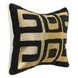 Radiant Oasis Dala Black and Gold Rectangular Accent Pillow