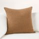 Fable Cognac Brown Square Accent Pillow