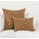 Fable Cognac Brown Square Accent Pillow