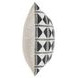 Radiant Oasis Nubia Black and White Square Accent Pillow