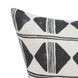 Radiant Oasis Nubia Black and White Square Accent Pillow
