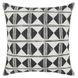 Radiant Oasis Nubia Black and White Square Accent Pillow