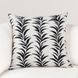 Radiant Oasis Alula Black and White Square Accent Pillow