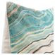Equilibrium Zircon Mint and Green Square Accent Pillow