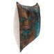 Equilibrium Onara Teal and Antique Bronze Square Accent Pillow