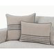 Novel Estate Newport Natural and Navy Square Accent Pillow