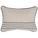 Novel Estate Newport Natural and Navy Rectangular Accent Pillow