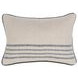 Novel Estate Newport Natural and Navy Rectangular Accent Pillow