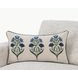 Novel Estate Belcourt Floral Natural and Blue Rectangular Accent Pillow