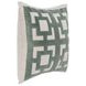 Tranquil Coasts Vita Blue and Cream Square Accent Pillow