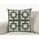Tranquil Coasts Vita Blue and Cream Square Accent Pillow