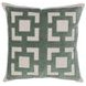Tranquil Coasts Vita Blue and Cream Square Accent Pillow
