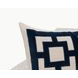 Novel Estate Corbin Navy Blue Square Accent Pillow