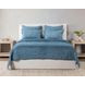 Bari Velvet Stone Blue Queen Quilt
