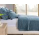 Bari Velvet Stone Blue Queen Quilt