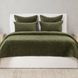 Elms Velvet Loden Green King Quilt