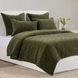 Elms Velvet Loden Green Queen Quilt
