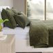 Elms Velvet Loden Green Queen Quilt