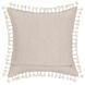 Tranquil Coasts Edisto Natural and Ivory Square Accent Pillow