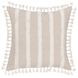 Tranquil Coasts Edisto Natural and Ivory Square Accent Pillow