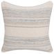 Tranquil Coasts Rockport Ivory and Brown Square Accent Pillow