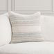 Tranquil Coasts Rockport Ivory and Brown Square Accent Pillow