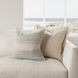 Tranquil Coasts Rockport Ivory and Brown Square Accent Pillow