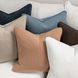 Bedford Linen Ganache Square Accent Pillow