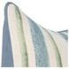 Tranquil Coasts Harbor Stripe Ivory and Blue Square Accent Pillow