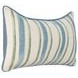 Tranquil Coasts Harbor Stripe Ivory Rectangular Accent Pillow