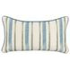 Tranquil Coasts Harbor Stripe Ivory Rectangular Accent Pillow