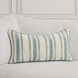 Tranquil Coasts Harbor Stripe Ivory Rectangular Accent Pillow