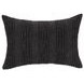 Gratitude Black Rectangular Accent Pillow