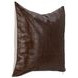 Tranquil Coasts Leather Seston Brown Square Accent Pillow