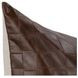 Tranquil Coasts Leather Seston Brown Square Accent Pillow