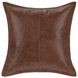 Soco Leather Kona Brown 18 x 18" Accent Pillow