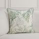 Tranquil Coasts Lessonia Green and Cream Square Accent Pillow