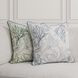 Tranquil Coasts Lessonia Blue and Cream Square Accent Pillow