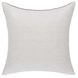 Lineage Bikram Ivory and Mocha Cream Square Accent Pillow
