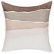 Lineage Bikram Ivory and Mocha Cream Square Accent Pillow