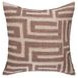 Villa Classics Mateo Sepia Brown and Natural Square Accent Pillow