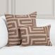 Villa Classics Mateo Sepia Brown and Natural Square Accent Pillow