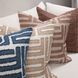 Villa Classics Mateo Sepia Brown and Natural Square Accent Pillow