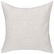 Lineage Abbey Ivory Square Accent Pillow