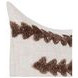 Lineage Essay Frothed Brown Square Accent Pillow